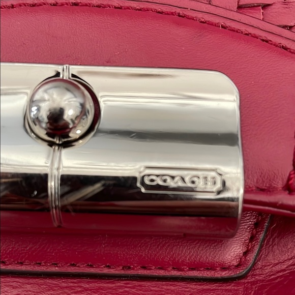 Coach Cherry Woven Shoulder Bag - Picture 13 of 15